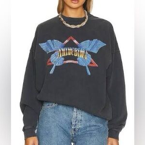 Anine Bing Harvey Crew Butterfly Sweatshirt